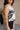 Sloan Cream & Black Floral Crochet Tank- side view