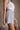 Daniela White & Blue Stripe Sleeveless Romper- close up side view