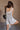 Charlee Heather Grey Sleeveless Romper- back view
