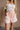 Micah Orange & White Striped Shorts - close front view