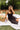 Genevieve Black Corset Midi Dress - front view - sitting