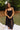 Genevieve Black Corset Midi Dress - full body front view