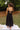 Genevieve Black Corset Midi Dress - full body back view