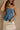 Allie Denim Peplum Strapless Top- close up view