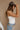 Julia White Waffle Knit Henley Tank- side view