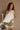 Willa Cream Linen Frayed Tank - front view