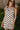 Hailey Beige & Black Polka Dot Mini Dress - close front view
