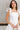 Paige White Scallop Flare Mini Dress- top view