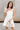Paige White Scallop Flare Mini Dress- front top view