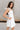 Paige White Scallop Flare Mini Dress- frontal side view
