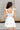 Paige White Scallop Flare Mini Dress- back view