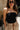 Ariana Black Strapless Tube Top- close up front view