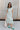 Lizzie Sage Green Knit Midi Dress - full body front view
