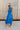 Carrie Royal Blue Zip-Front Midi Dress - full body side view