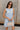 Cara Light Blue & Cream Floral Mini Dress - front view