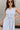 Aliana Blue & White Stripe Midi Dress- close up top view