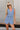 Maren Denim Blue Vest Romper- front view