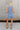 Maren Denim Blue Vest Romper- full body back view