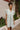 Kayla Green & Cream Striped Ruffle Mini Dress - front view