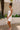 Rachel White Halter Mini Dress - full body side view