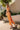 Sophia Orange Satin Midi Dress - full side body view