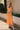 Sophia Orange Satin Midi Dress - full body front view