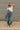 Kassidy Barrel Leg Denim Overalls - full front view