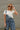 Kassidy Barrel Leg Denim Overalls - upper body front view (one strap)