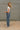 Kassidy Barrel Leg Denim Overalls - full body side view