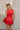 Lana Red Flare Skirt Mini Dress- back view