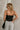 Faye Black & White Polka Dot Sash Tank- back view