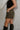 Rhea Cheetah Denim Skort- close up side view