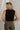 Marie Black Scallop Front Tie Vest- full back view