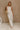 Veronica Cream Crochet Linen Pants - full body front view