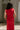 Bianca Red Knit Sleeveless Midi Dress - back view