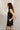 Aubrey Black Scallop Trim Mini Dress - side view