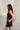 Aubrey Black Scallop Trim Mini Dress - side