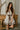 Adalynn Brown & Cream Striped Mini Dress - front view