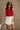 Kyra Red & White Sleeveless Sweater - front view