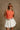 Kyra Orange & White Sleeveless Sweater -front view