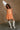 Kelly Orange Drop Waist Sleeveless Mini Dress - full front view