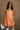 Kelly Orange Drop Waist Sleeveless Mini Dress - front