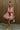 Adalynn Rust & Cream Striped Mini Dress - full front view