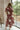 Madeline Burgundy Floral Midi Dress - full body back view