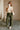 Lilian Olive Eyelet Wide Leg Jeans- full body view