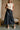 Veronica Navy Belted Faux Leather Midi Skirt - front view