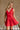 Darrah Red Bow Back Flare Mini Dress - front