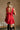 Darrah Red Bow Back Flare Mini Dress - back view