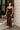 Vanessa Brown Multi Velvet Snake Maxi Dress- full body view