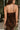 Vanessa Brown Multi Velvet Snake Maxi Dress- close up back view